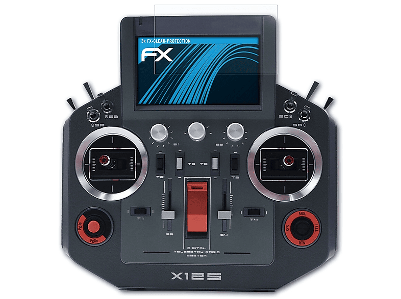 ATFOLIX 3x FX-Clear FrSky Horus X12S) Displayschutz(für