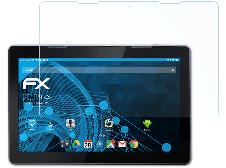 ATFOLIX 2x FX-Clear Displayschutz(für Thomson Teo 13P)