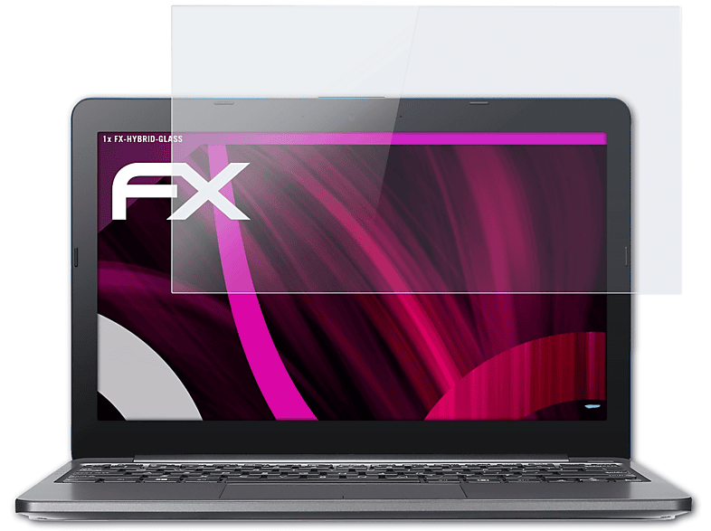 Bankdiskont ATFOLIX FX-Hybrid-Glass Schutzglas(für Asus Laptop E203NA)