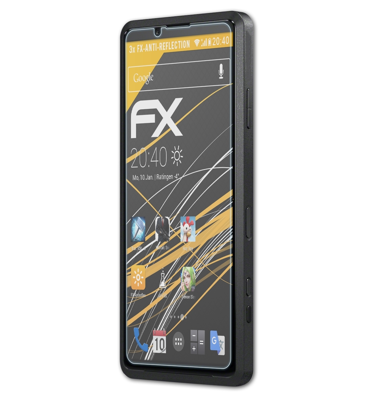 ATFOLIX 3x FX-Antireflex Displayschutz(für Sony Pro) Xperia