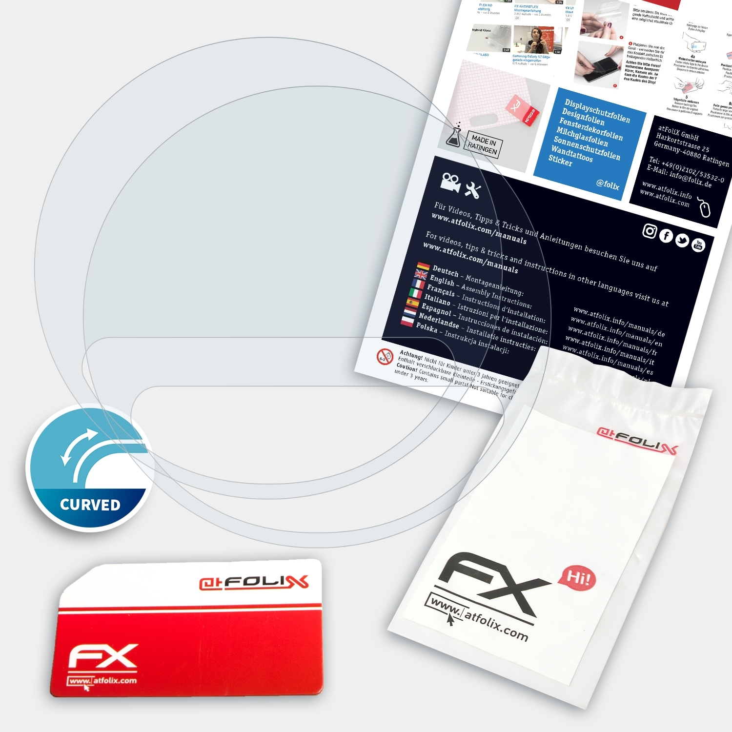 ATFOLIX 2x FX-ActiFleX Displayschutz(für Segway ES2) KickScooter
