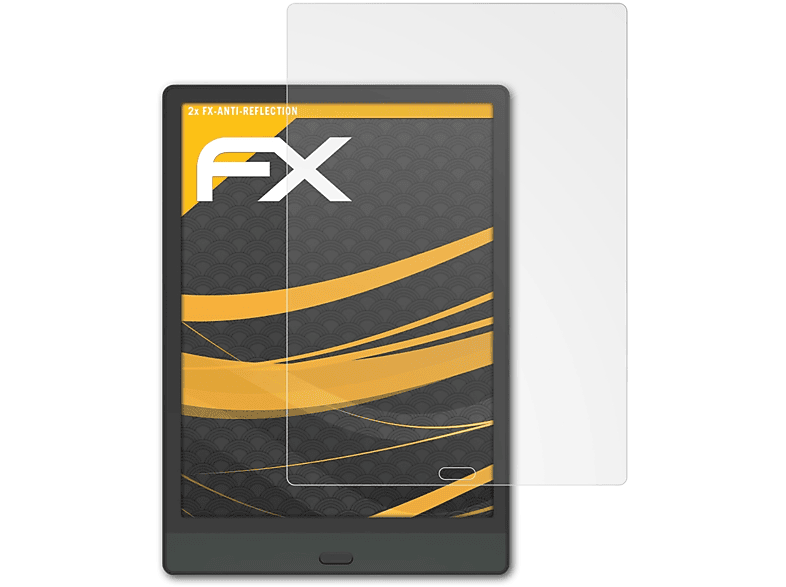 2x Displayschutz(für FX-Antireflex 3) Note ATFOLIX BOOX