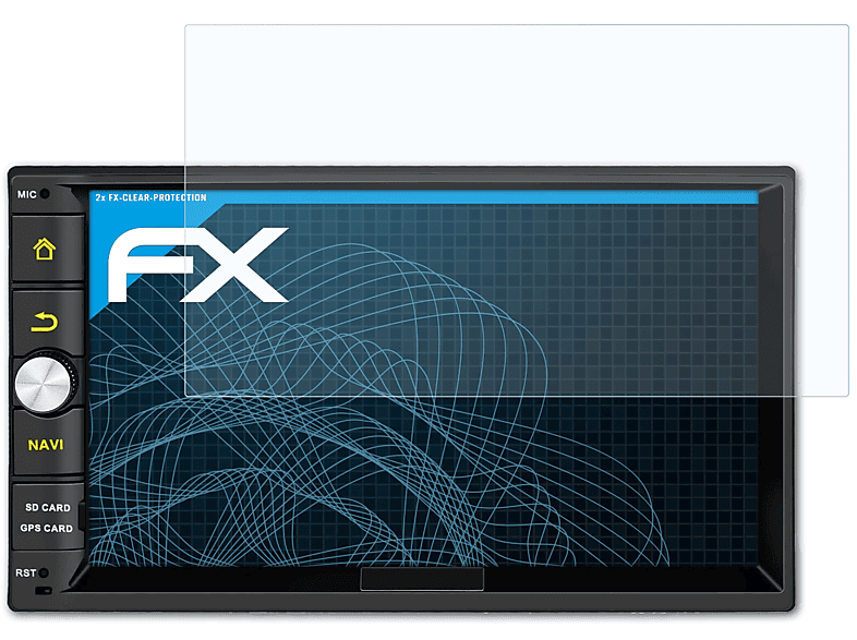 ATFOLIX 2x Pumpkin FX-Clear (7 Inch)) Displayschutz(für AA0512B