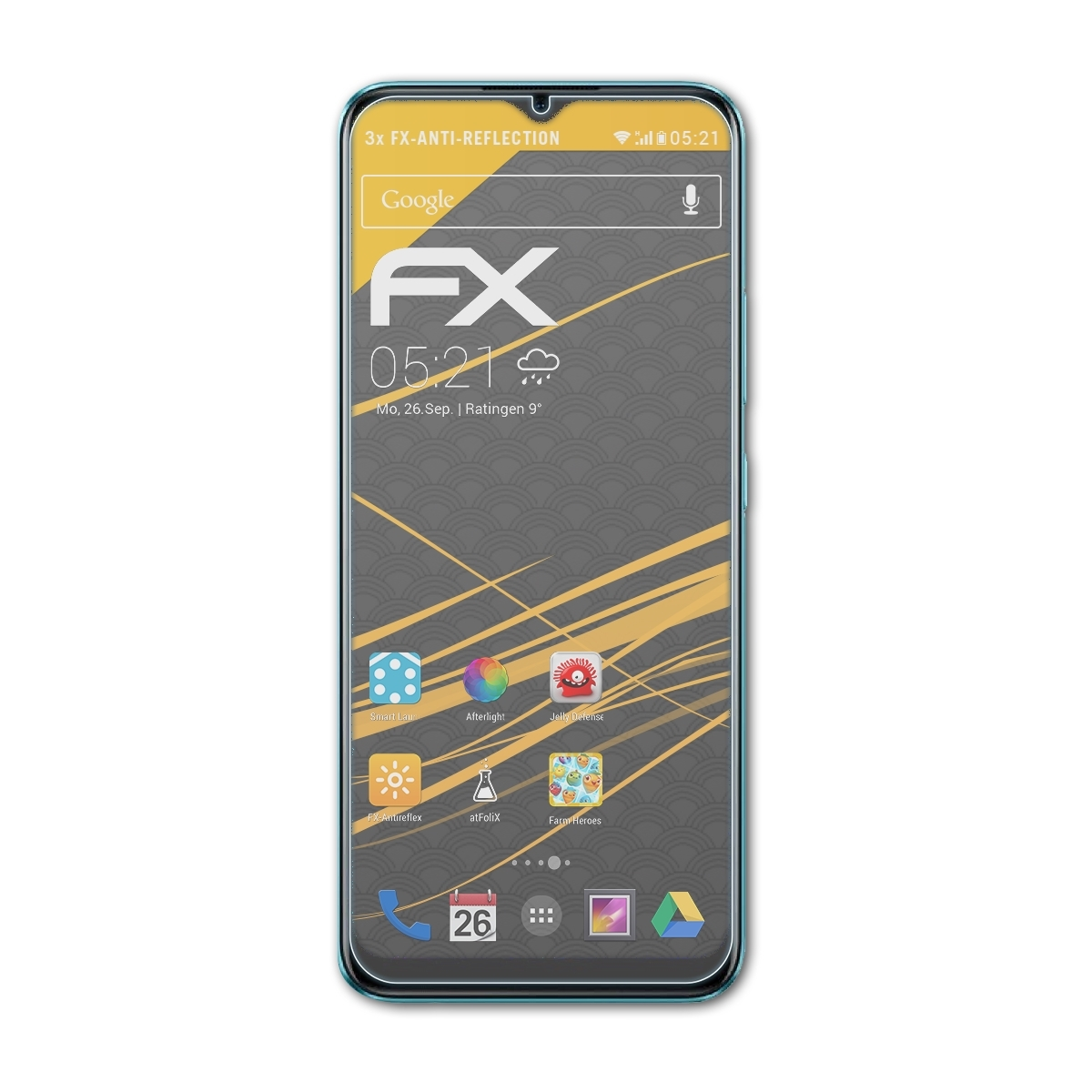 ATFOLIX FX-Antireflex Narzo 3x Displayschutz(für 30A) Realme