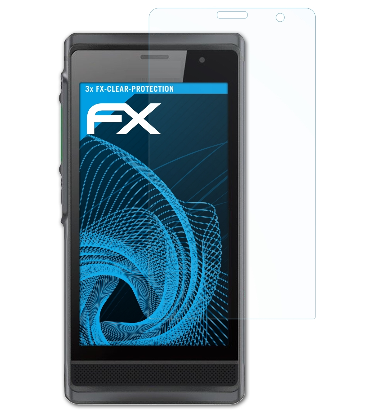 ATFOLIX 3x Hytera FX-Clear Displayschutz(für PDC550)