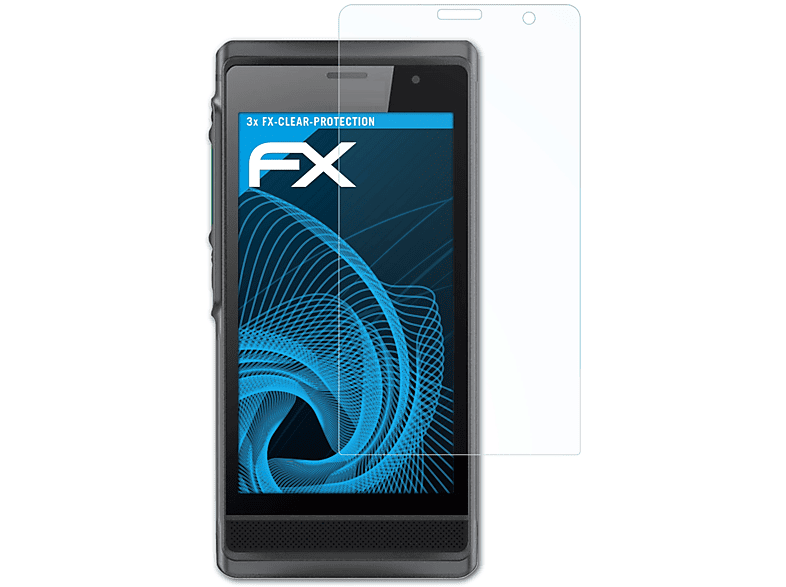 ATFOLIX 3x Hytera FX-Clear Displayschutz(für PDC550)