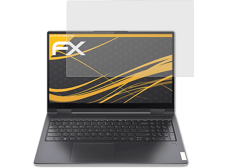 ATFOLIX 2x FX-Antireflex Displayschutz(für inch)) Yoga (14 Lenovo 7i