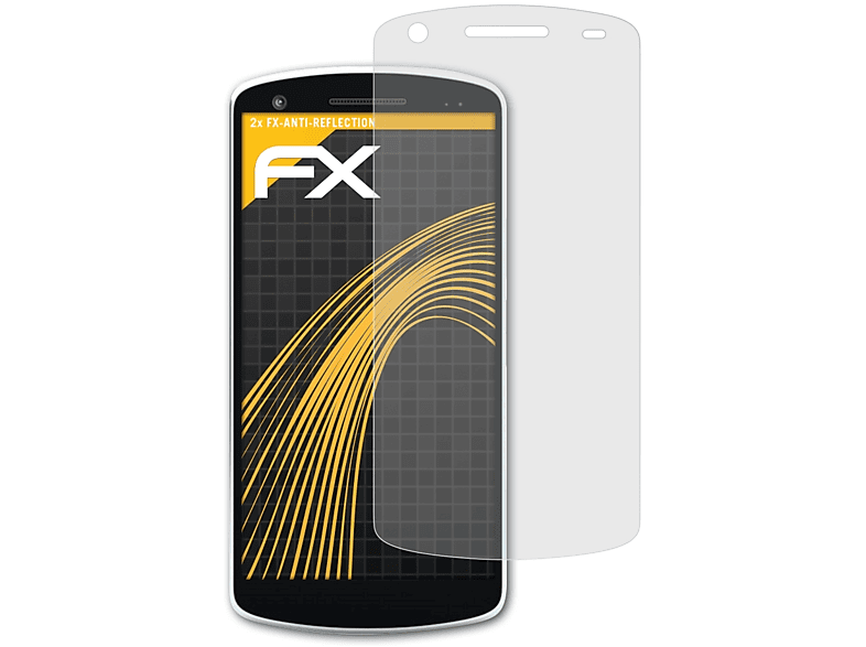 ATFOLIX 2x FX-Antireflex Displayschutz(für Zebra EC50)