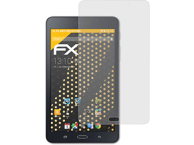 ATFOLIX A 7.0) Galaxy Displayschutz(für Samsung 2x FX-Antireflex Tab