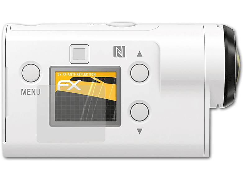 ATFOLIX 3x FX-Antireflex Displayschutz(für Sony FDR-X3000R)