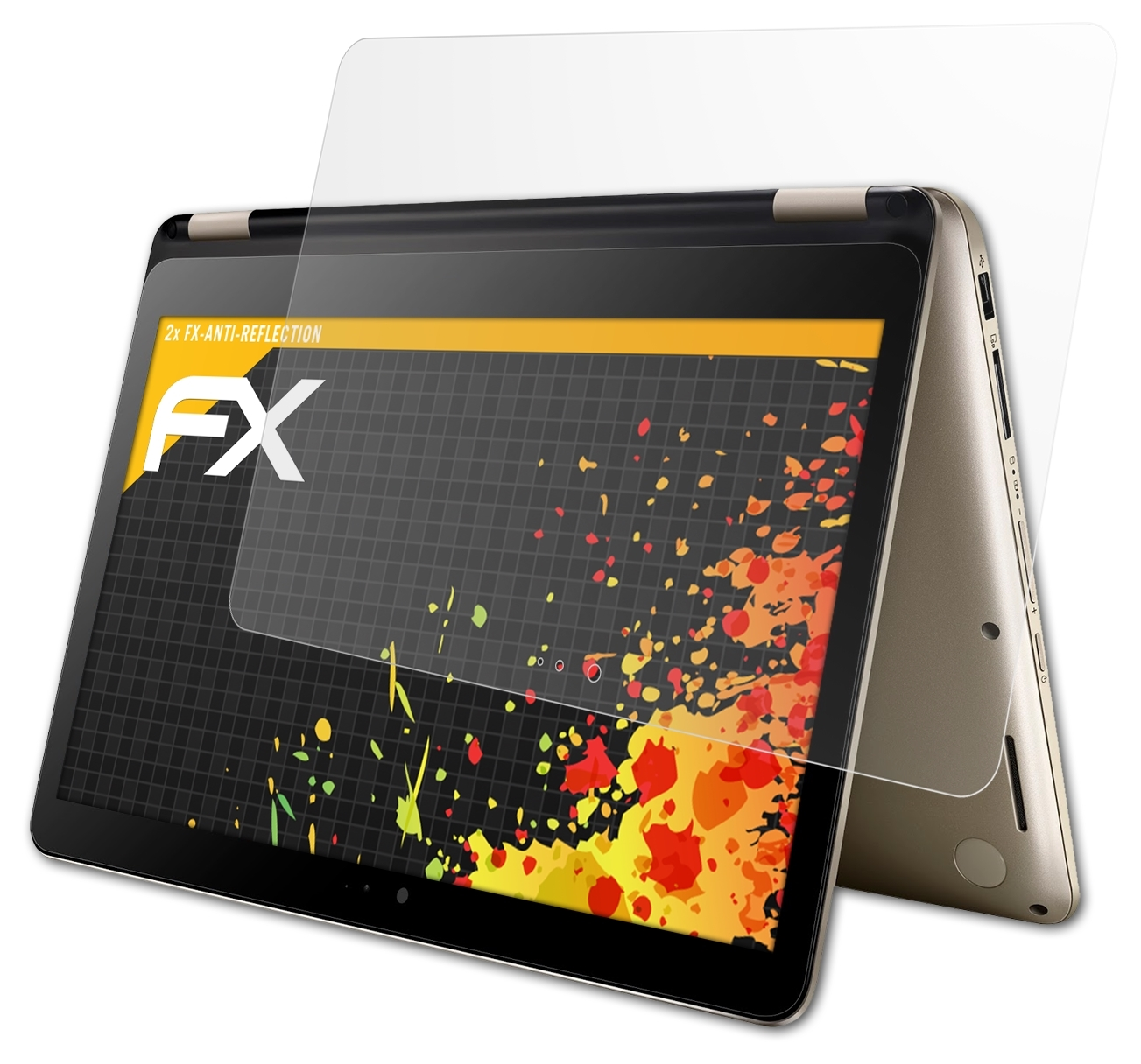 ATFOLIX Displayschutz(für Flip VivoBook Asus 2x FX-Antireflex TP301)