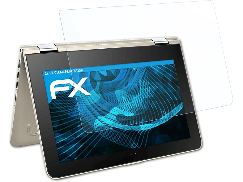ATFOLIX 2x FX-Clear Displayschutz(für HP x360 (13-u003ng)) Pavilion