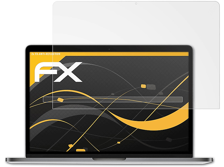 ATFOLIX 2x FX-Antireflex Displayschutz(für Apple MacBook Pro 2016 15 inch (incl. Touch Bar))