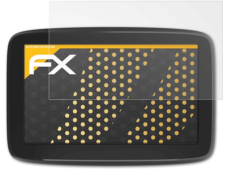 ATFOLIX 3x FX-Antireflex Displayschutz(für TomTom GO Basic (6 inch))