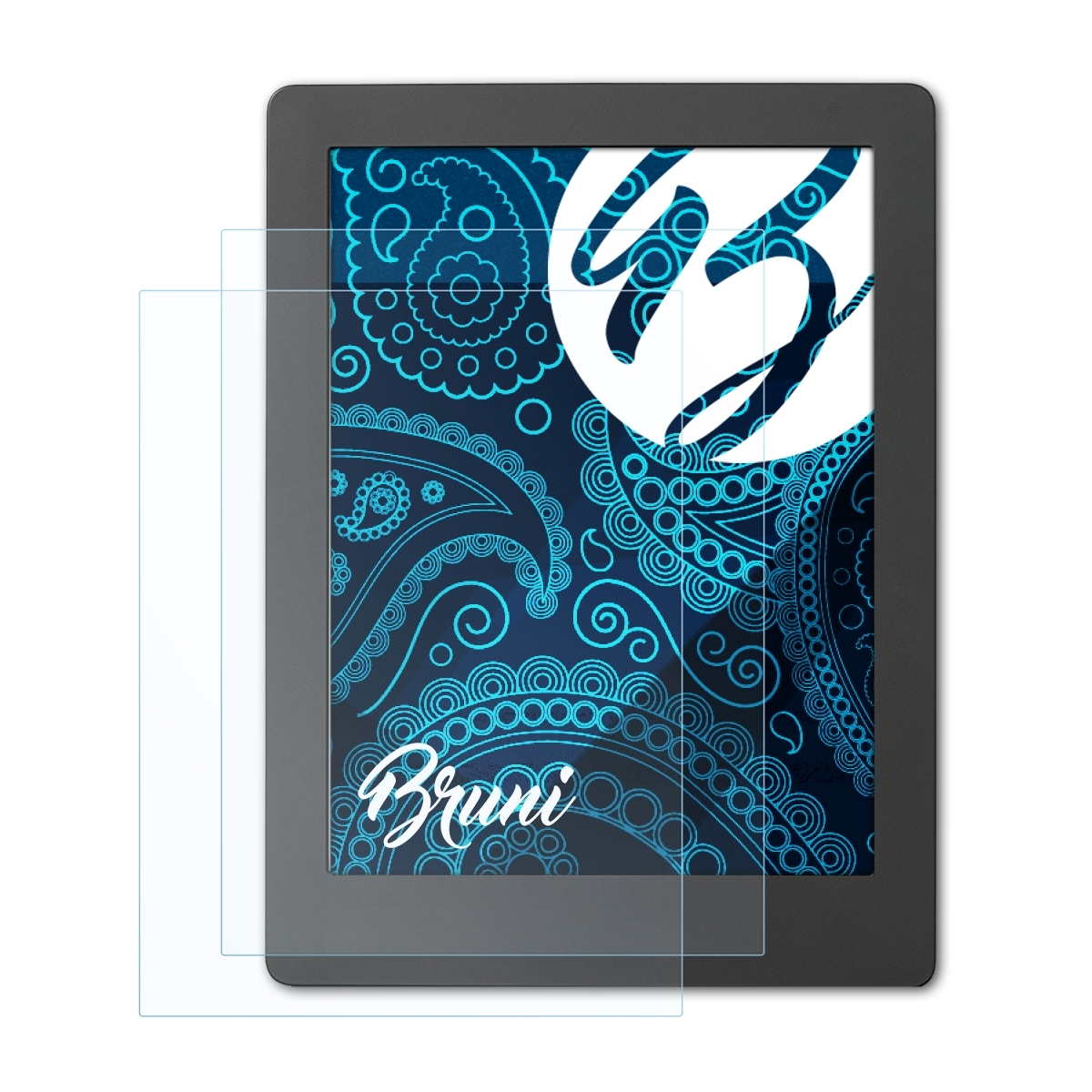 BRUNI 2x 2) Edition H2O Aura Kobo Basics-Clear Schutzfolie(für