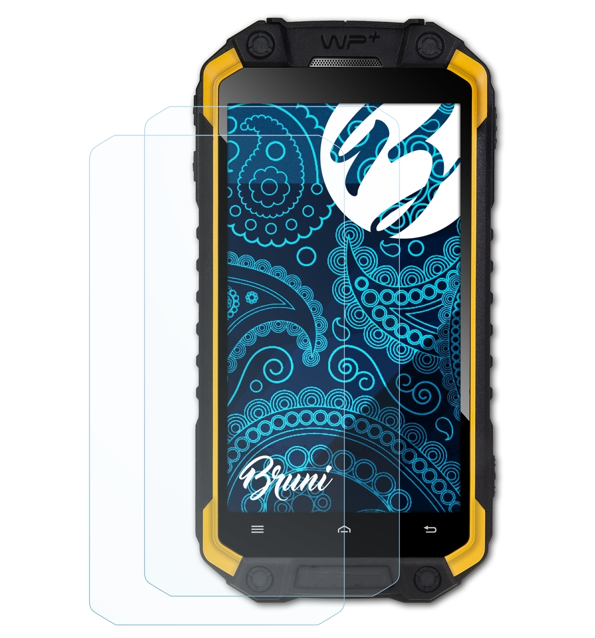 BRUNI 2x Basics-Clear Schutzfolie(für Evolveo Q9) StrongPhone