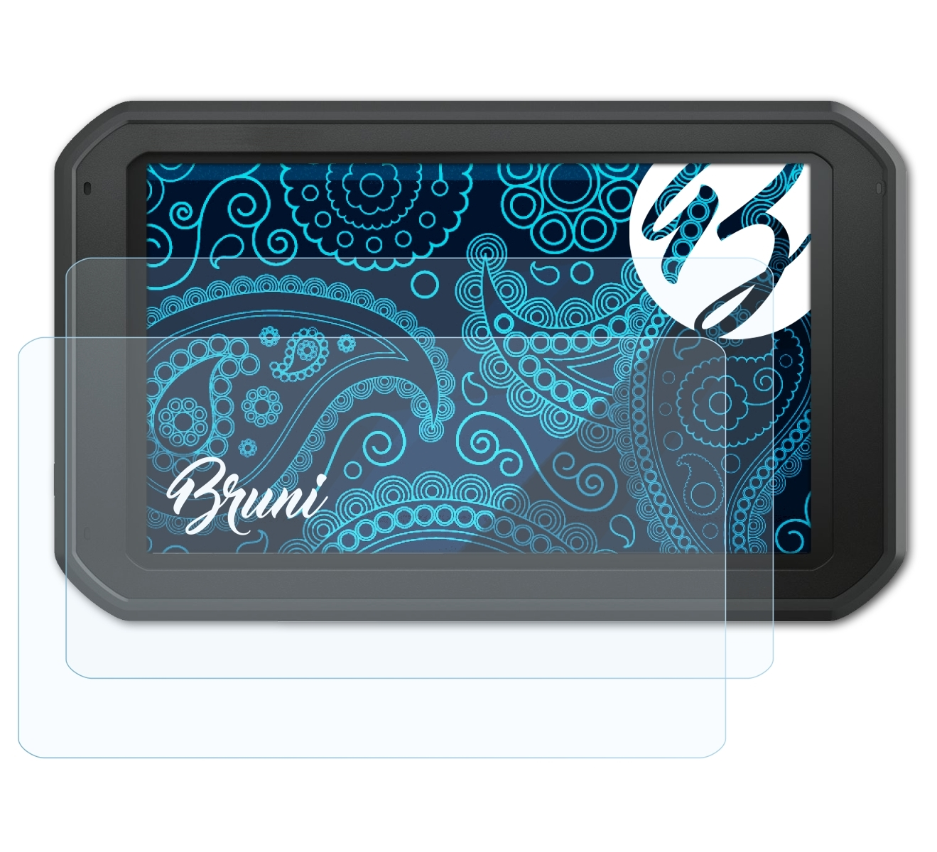 BRUNI Basics-Clear 2x 780 LMT-D) Garmin dezl Schutzfolie(für