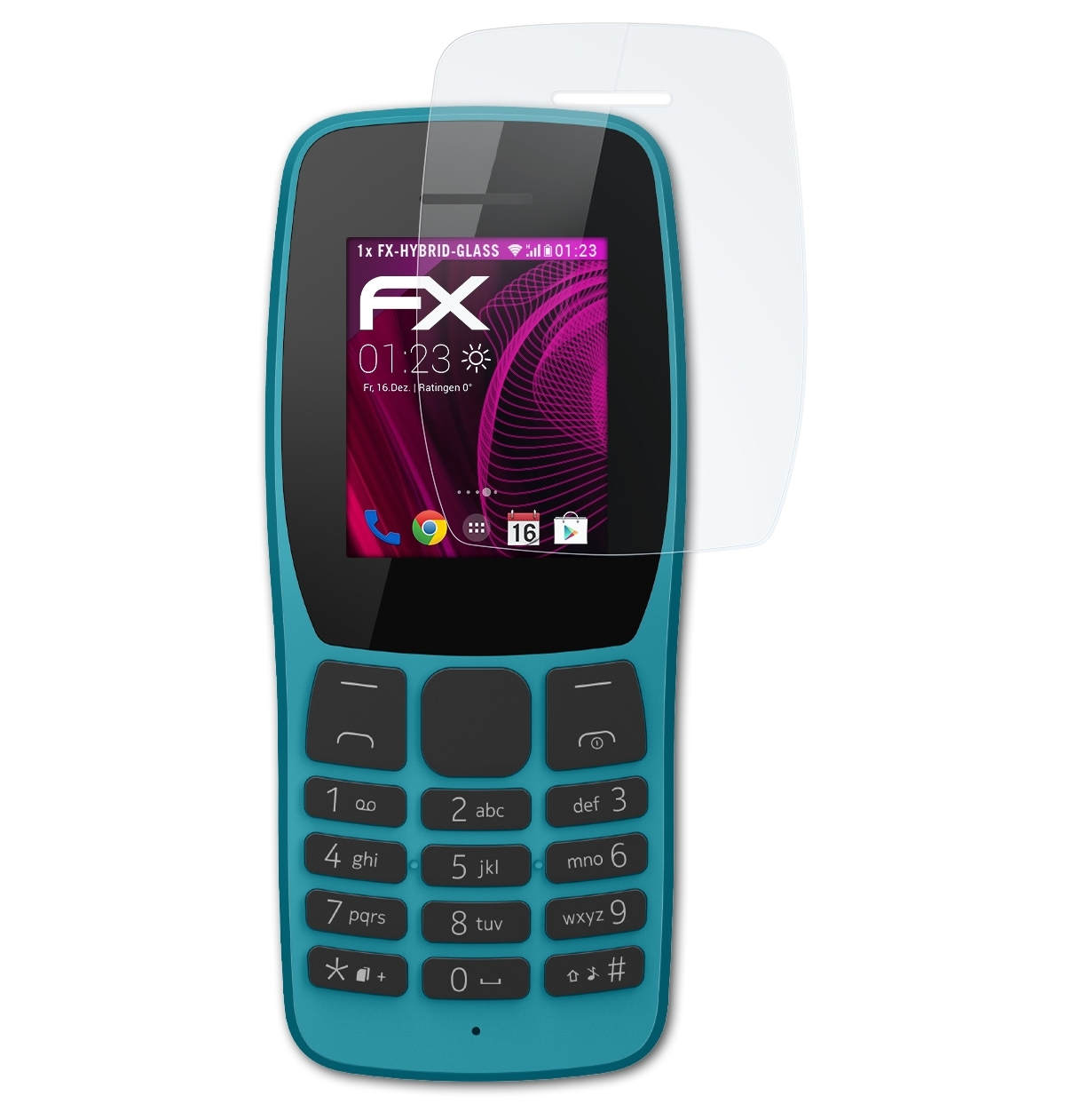 (2019)) Nokia ATFOLIX FX-Hybrid-Glass Schutzglas(für 110