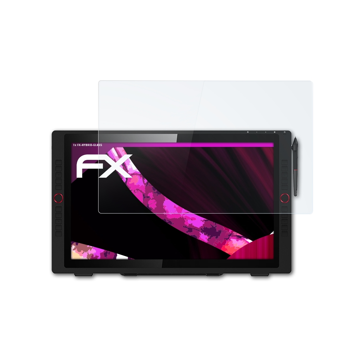 ATFOLIX FX-Hybrid-Glass Schutzglas(für Pro) Artist XP-PEN 24