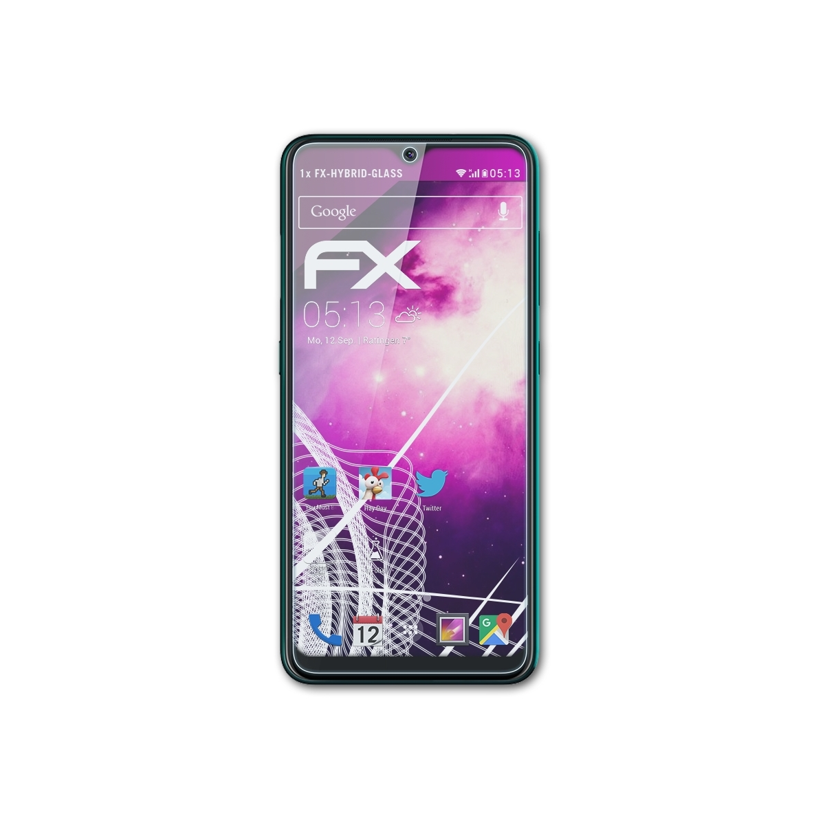 FX-Hybrid-Glass 7.2) Nokia ATFOLIX Schutzglas(für