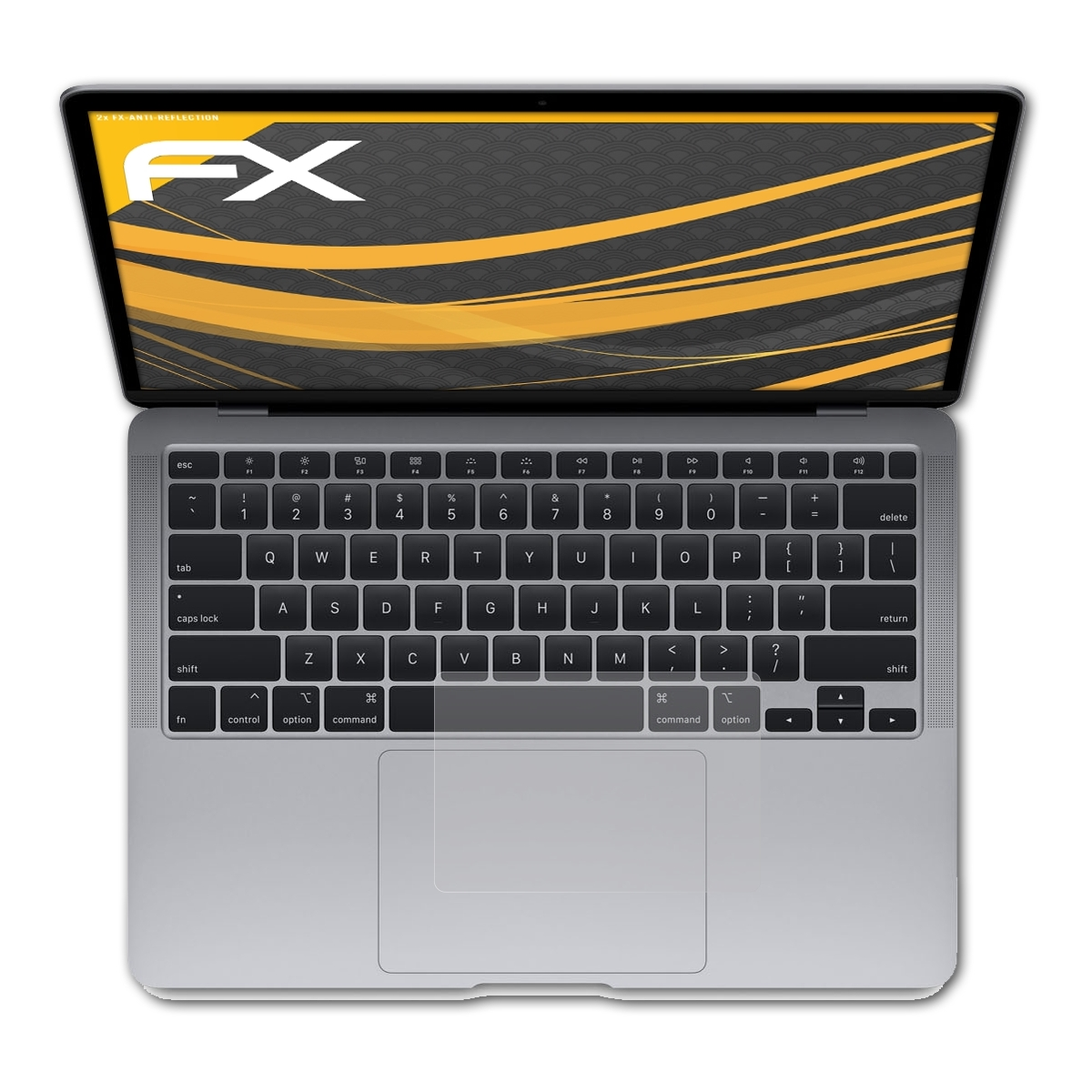 ATFOLIX 2x FX-Antireflex (2020)) Trackpad MacBook Apple Displayschutz(für Air
