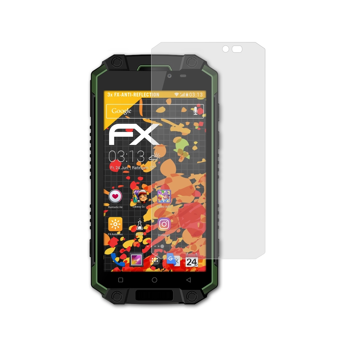 K10000 Displayschutz(für Max) FX-Antireflex 3x ATFOLIX Oukitel