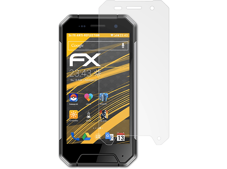 ATFOLIX 3x FX-Antireflex Displayschutz(für Nomu S30 mini)