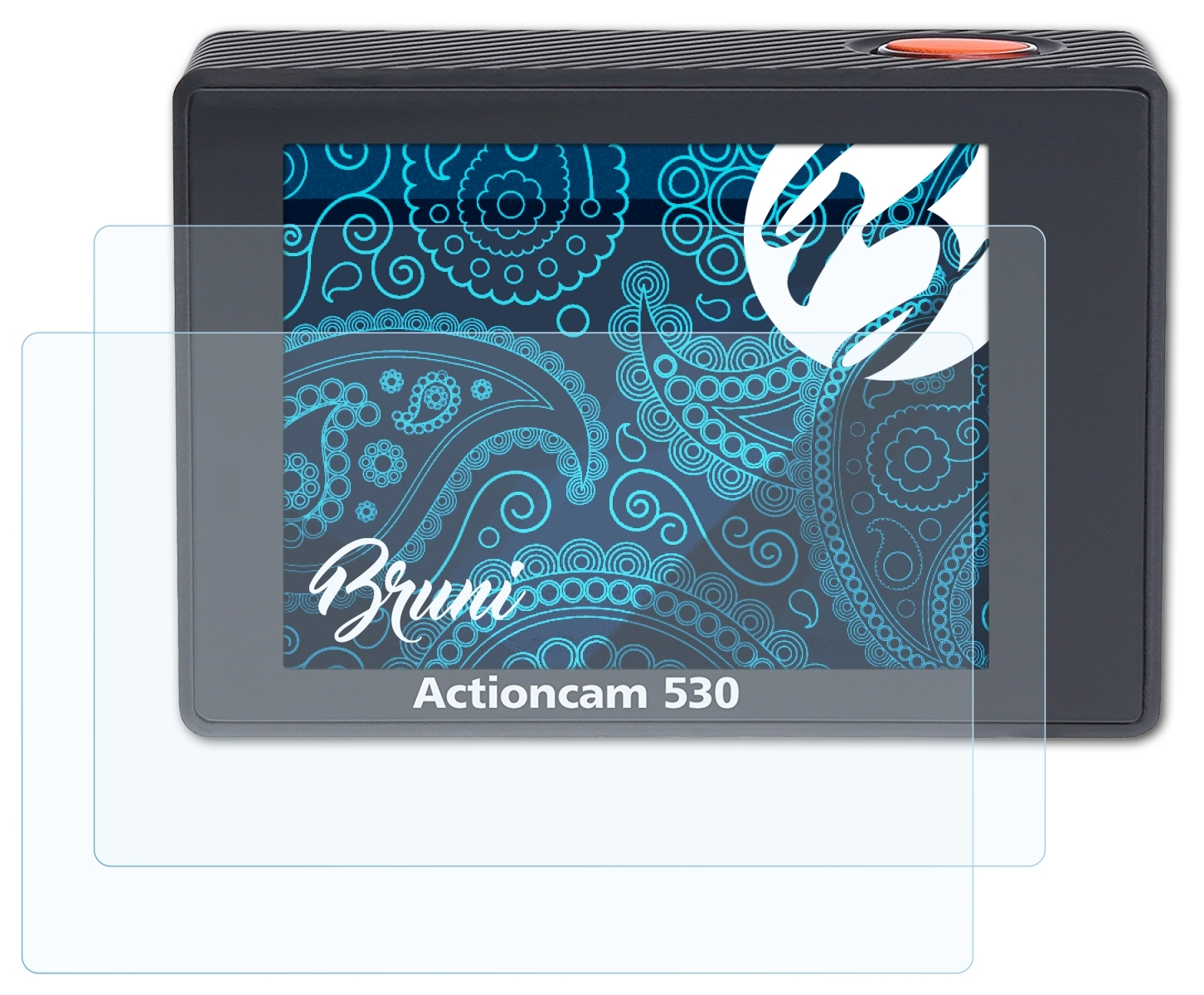 530) BRUNI Rollei Basics-Clear Actioncam 2x Schutzfolie(für