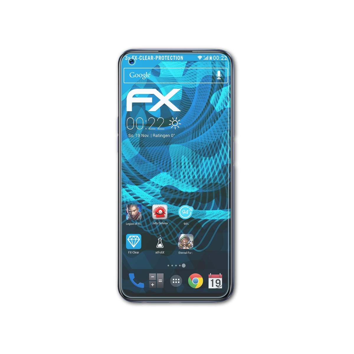 ATFOLIX 3x Pro) Narzo FX-Clear 20 Displayschutz(für Realme