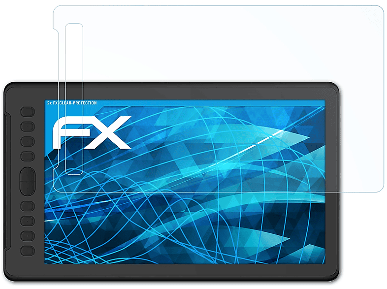 ATFOLIX 2x FX-Clear Displayschutz(für Huion H1161) Inspiroy