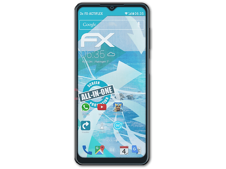 Displayschutz(für 3x F12) ATFOLIX Samsung FX-ActiFleX