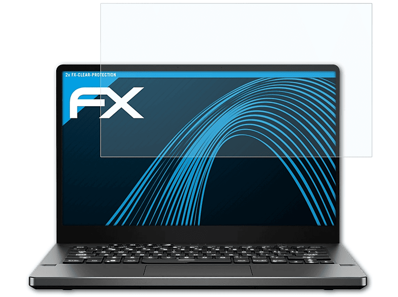 ATFOLIX 2x FX-Clear Displayschutz(für Asus ROG Zephyrus G14 (2020))
