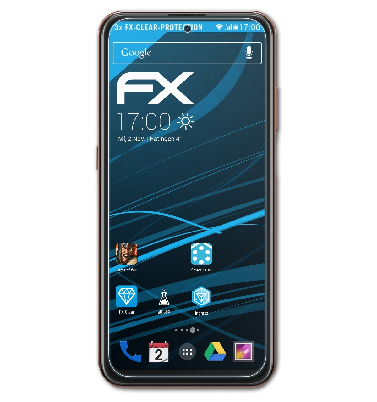 X20) 3x FX-Clear ATFOLIX Displayschutz(für Nokia