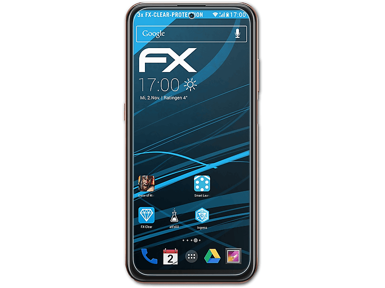 ATFOLIX 3x FX-Clear Displayschutz(für Nokia X20)