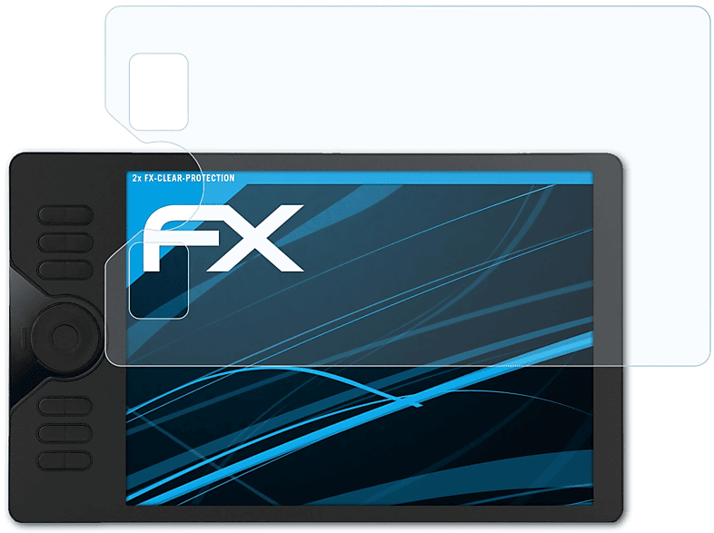 ATFOLIX 2x FX-Clear Displayschutz(für Huion HS610)