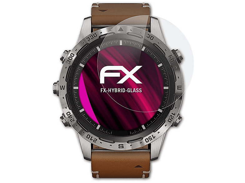 Schutzglas(für Expedition) ATFOLIX FX-Hybrid-Glass Garmin Marq