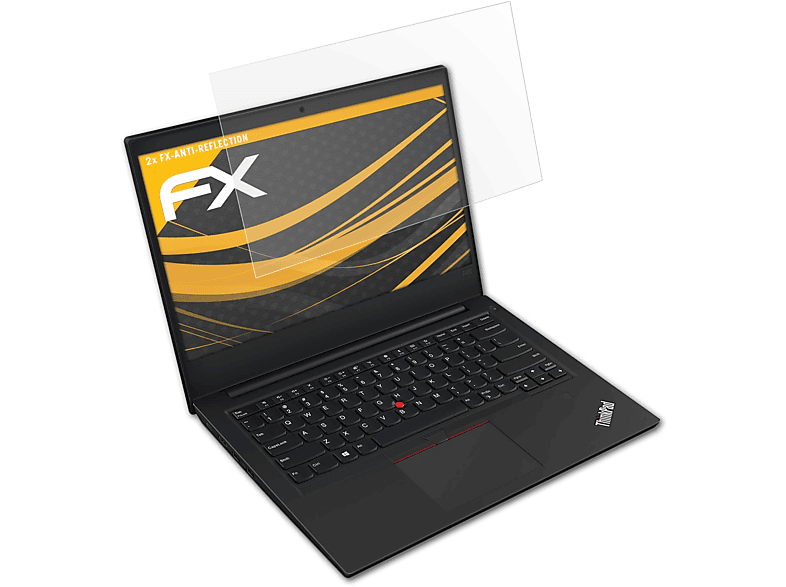 Displayschutz(für Lenovo ATFOLIX FX-Antireflex E490) 2x ThinkPad