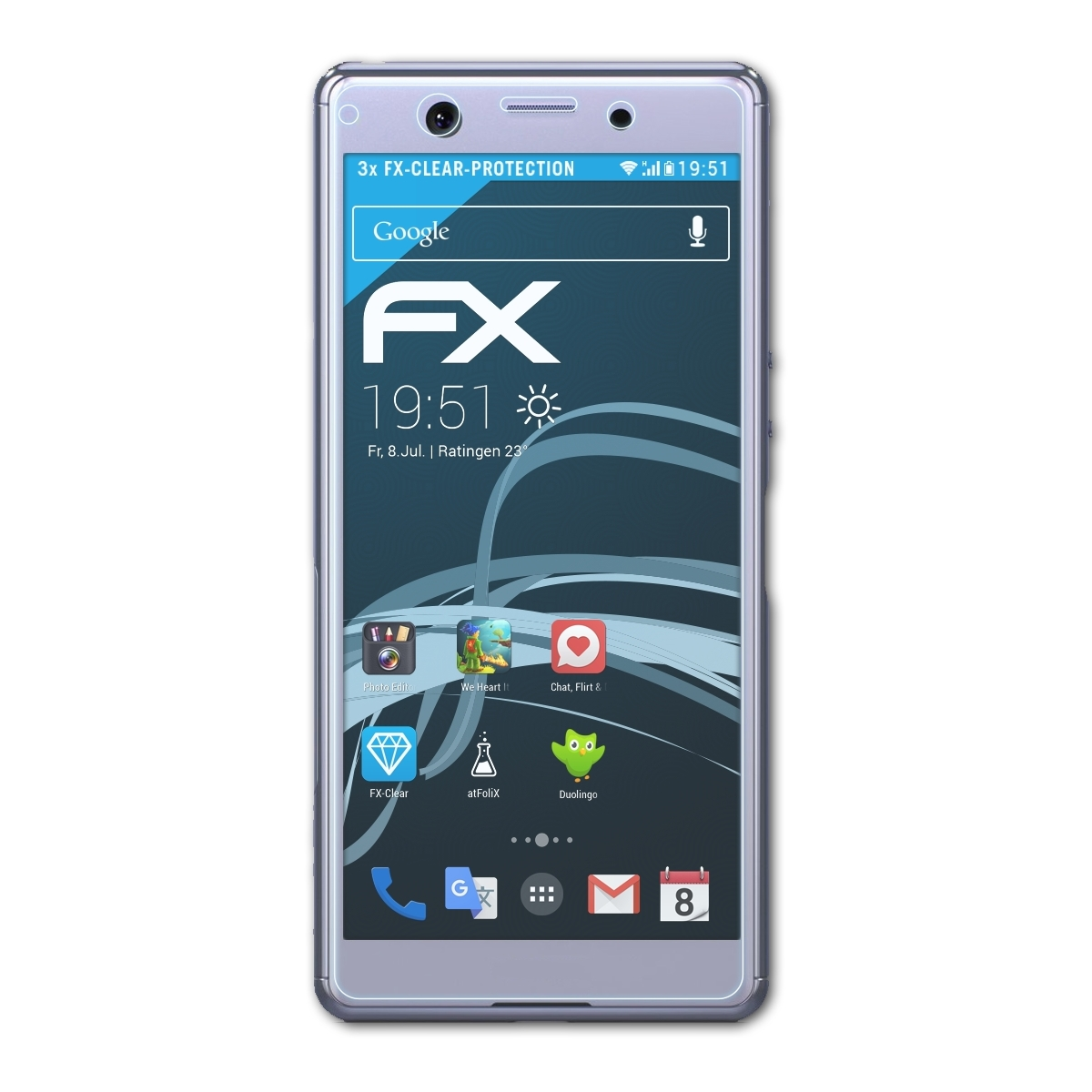 ATFOLIX 3x FX-Clear Displayschutz(für (SO-02L)) Sony Xperia Ace