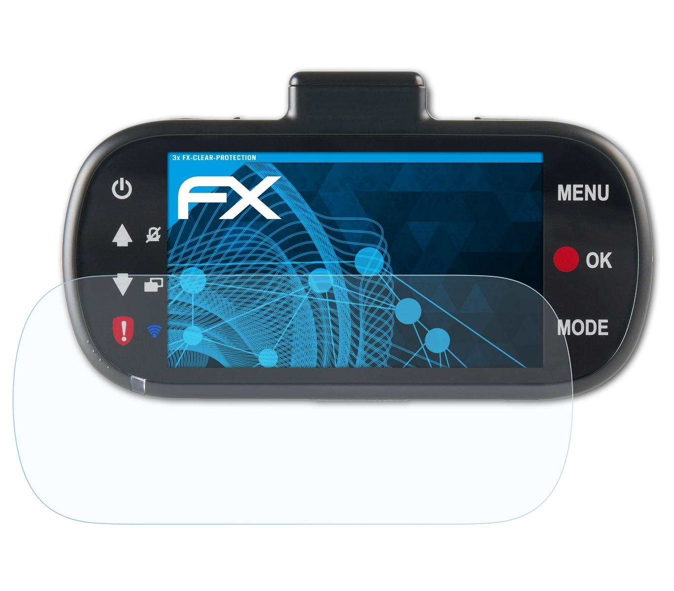 3x Nextbase ATFOLIX FX-Clear 512GW) Displayschutz(für