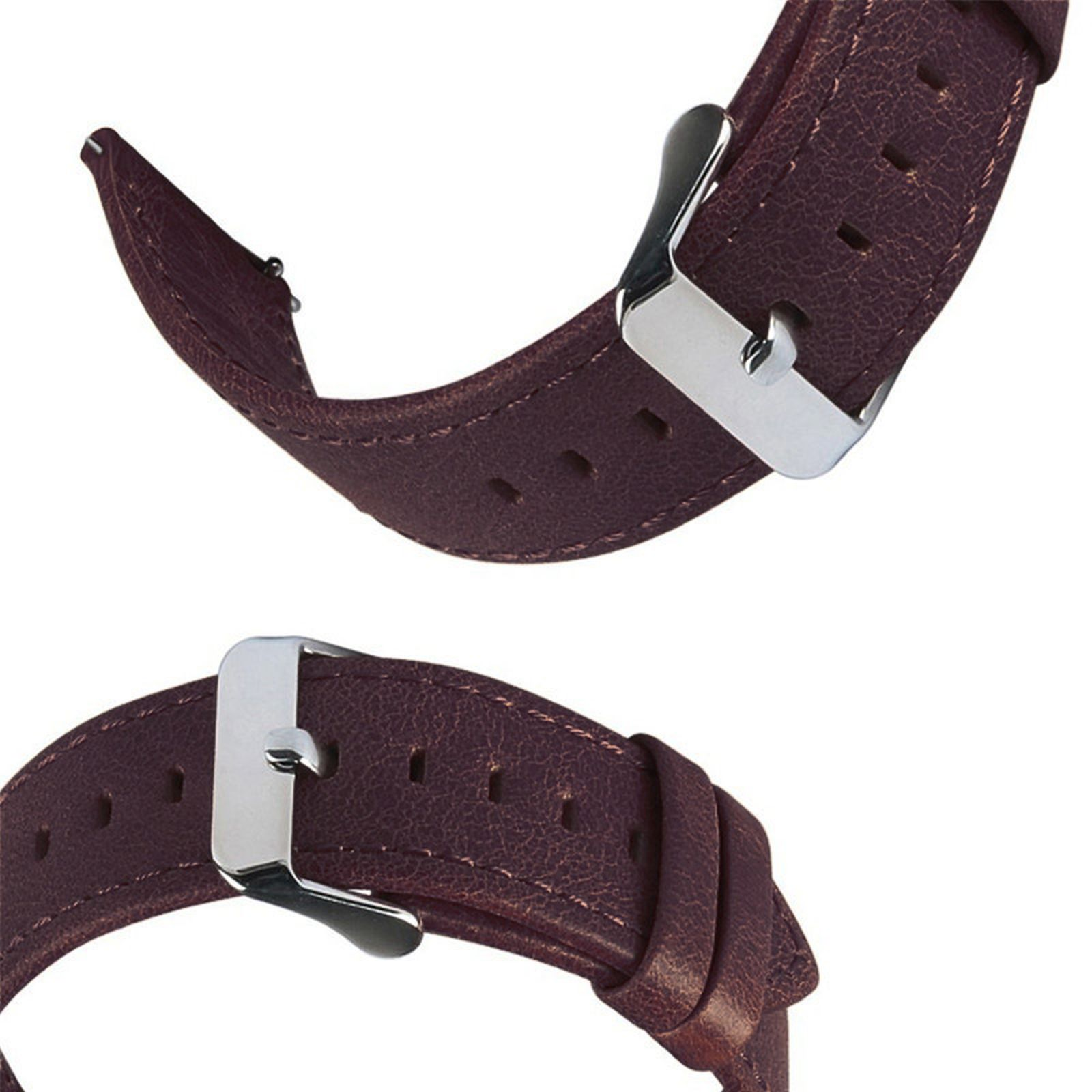 Zwei Lederarmbänder mit silbernen Schnallen werden detailliert gezeigt.
