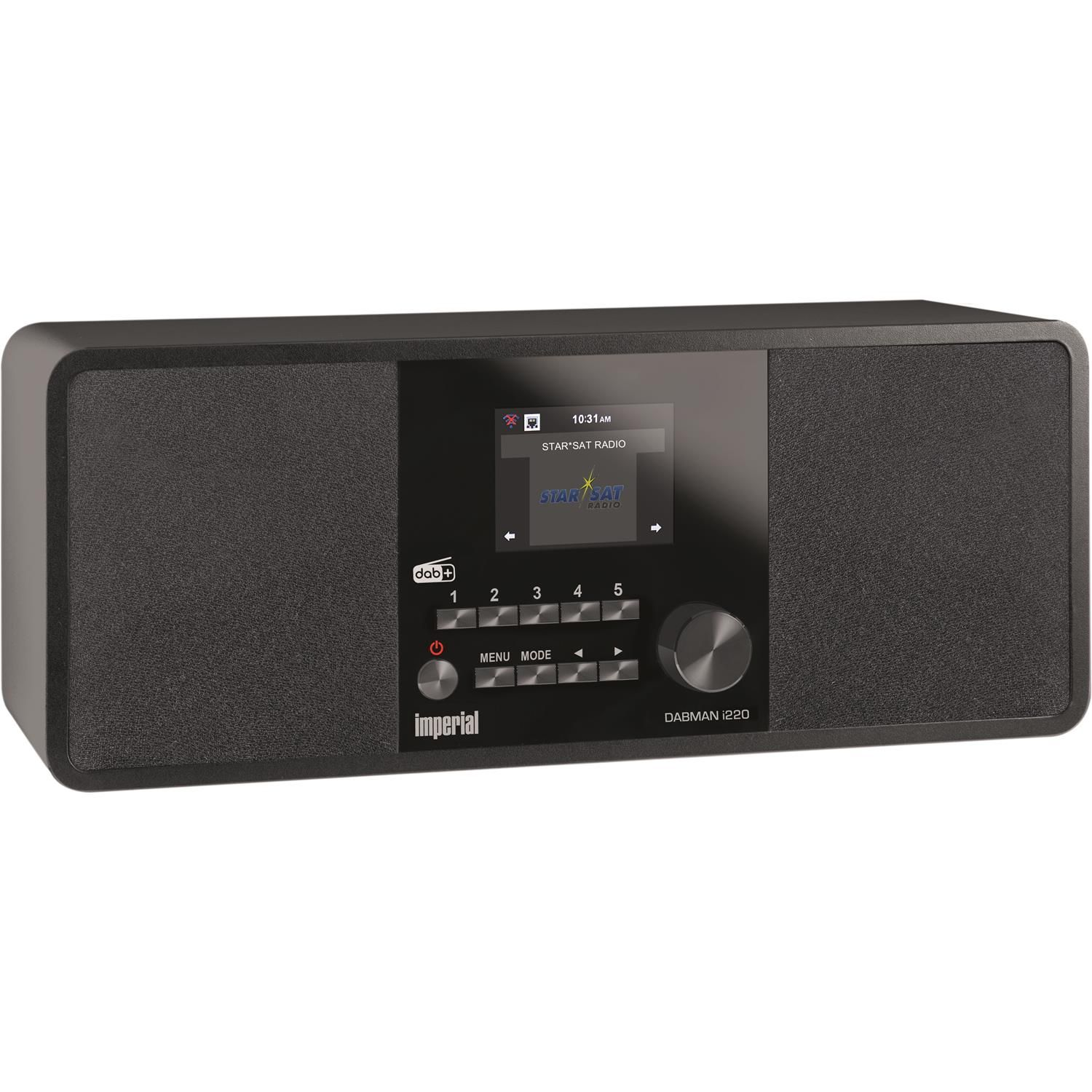 FM, IMPERIAL UKW, i220 Multifunktionsradio, DABMAN schwarz AM, Internet Radio, DAB+, DAB+, DAB,