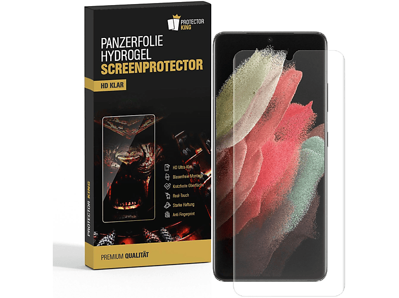 PROTECTORKING 2x HYDROGEL Panzerfolie ANTI-SHOCK HD KLAR Displayschutzfolie(für Samsung Galaxy S23 Plus)