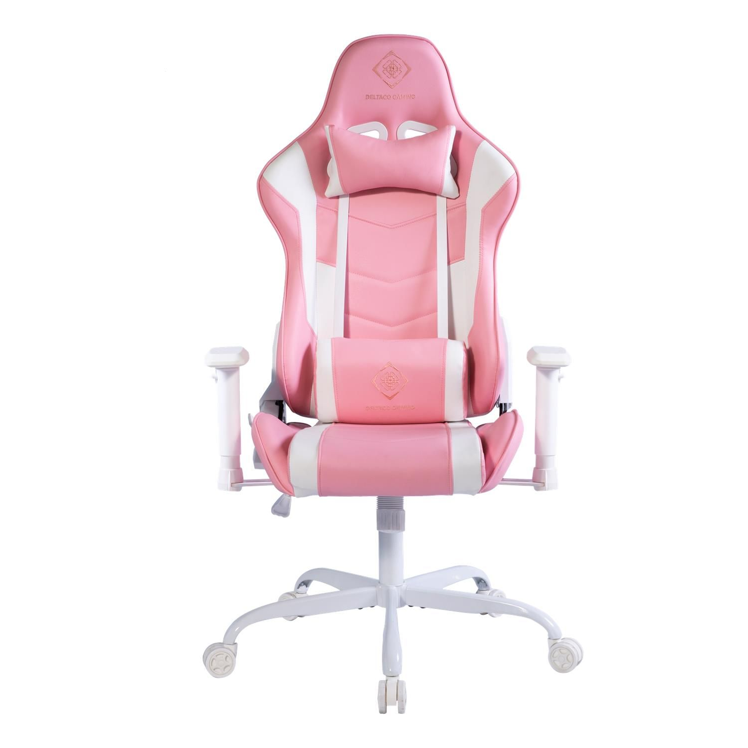 GAMING DELTACO Stuhl, Jumbo Gaming pink/weiß GAM-096