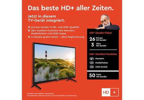 80 | XH32SN550S SMART Zoll cm, 32 (Flat, TV / TV) SATURN LED TELEFUNKEN HD-ready,