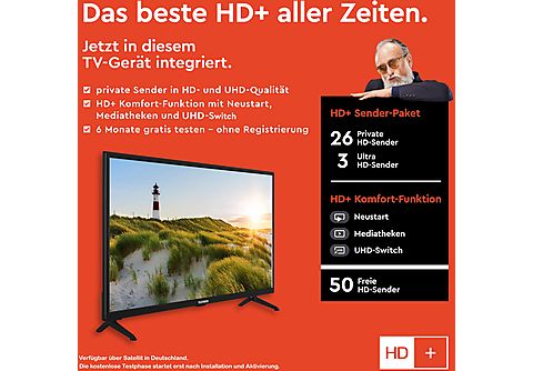 TELEFUNKEN XH32SN550S LED TV (Flat, 32 Zoll / 80 cm, HD-ready, SMART TV) |  SATURN