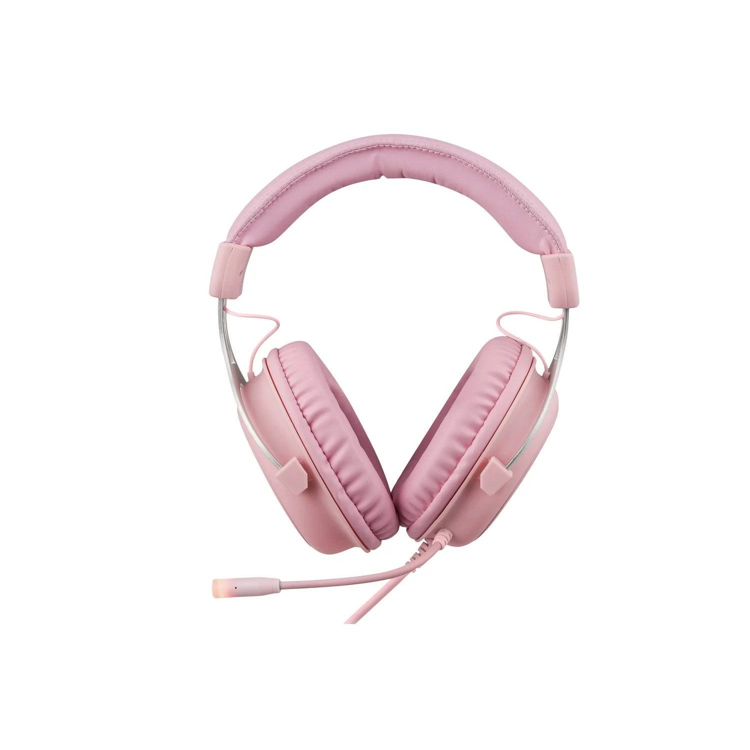 Headset LED-Beleuchtung, GAMING pink DELTACO Over-ear mit Headset Gamer
