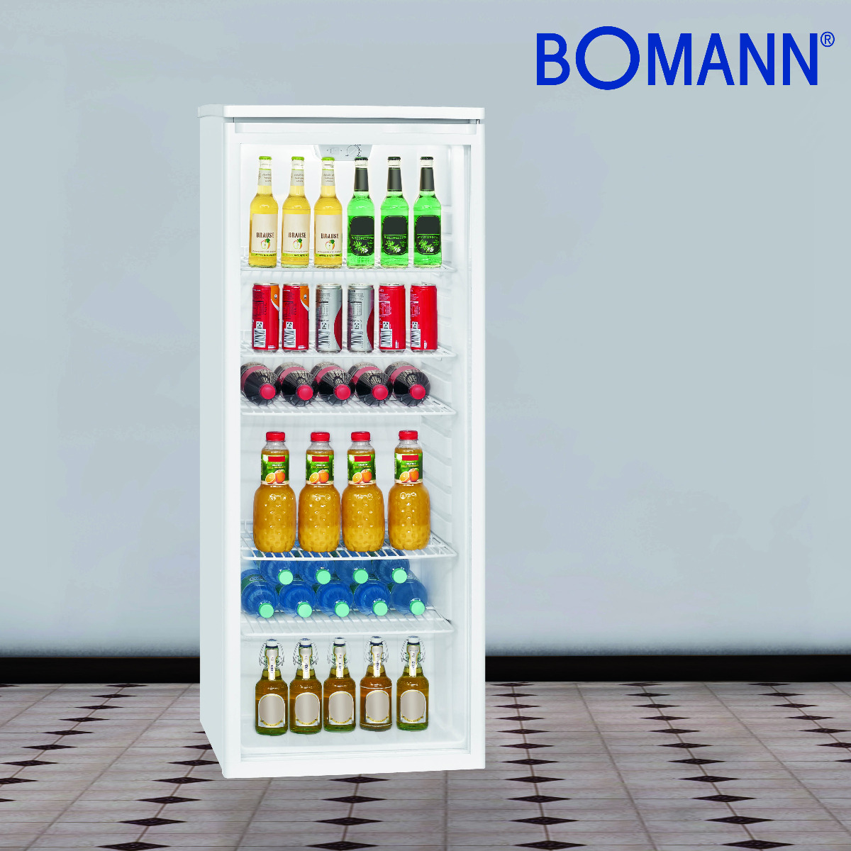 BOMANN KSG 7280.1 Kühlschrank hoch, (F, weiß) 143 cm