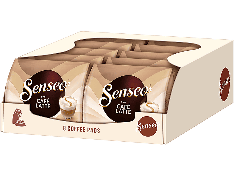 SENSEO Typ Café Latte 10 Getränke Kaffeepads (Senseo x Padmaschine) 8