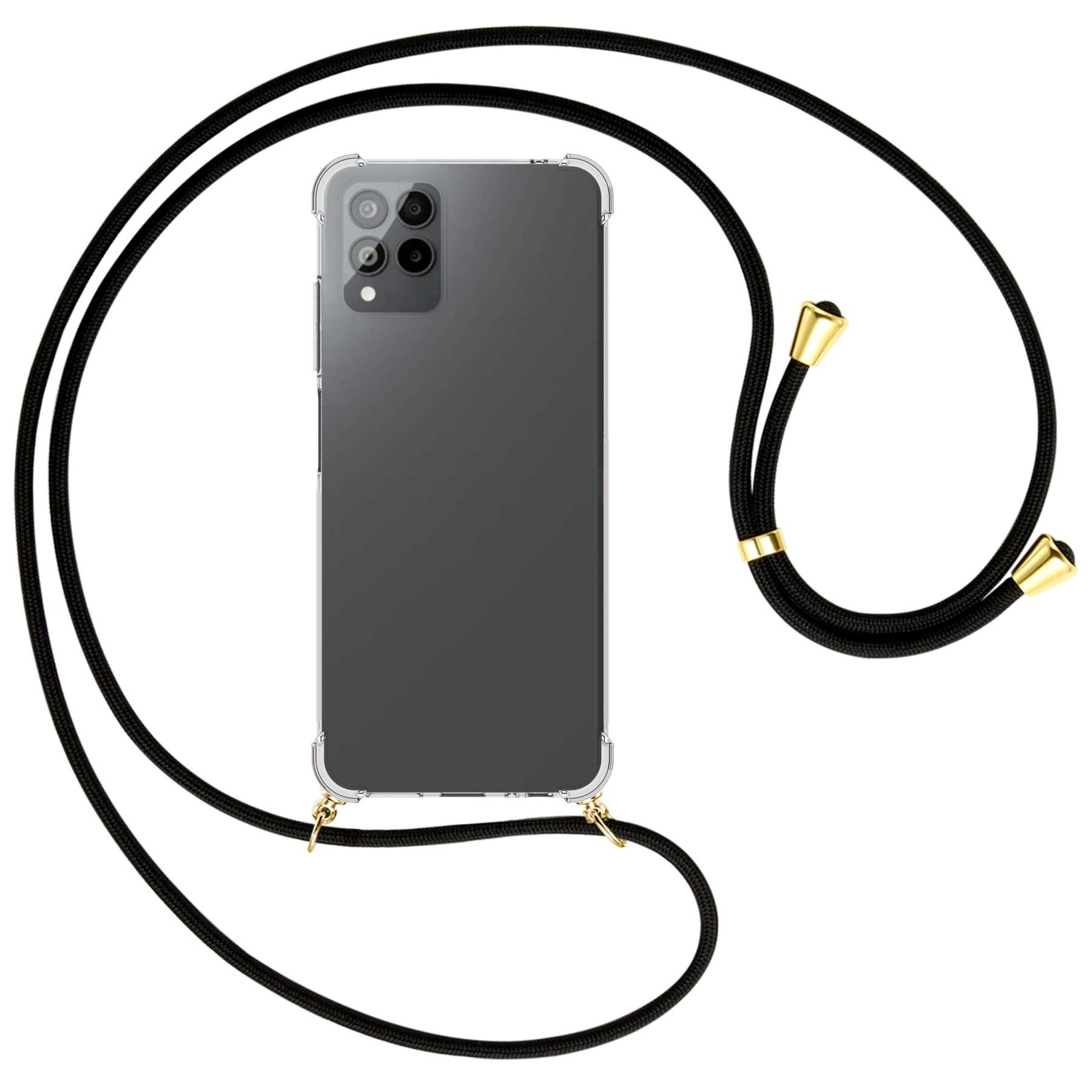 MTB MORE ENERGY Phone mit Schwarz Backcover, gold Telekom, Umhänge-Hülle T / Kordel, Pro