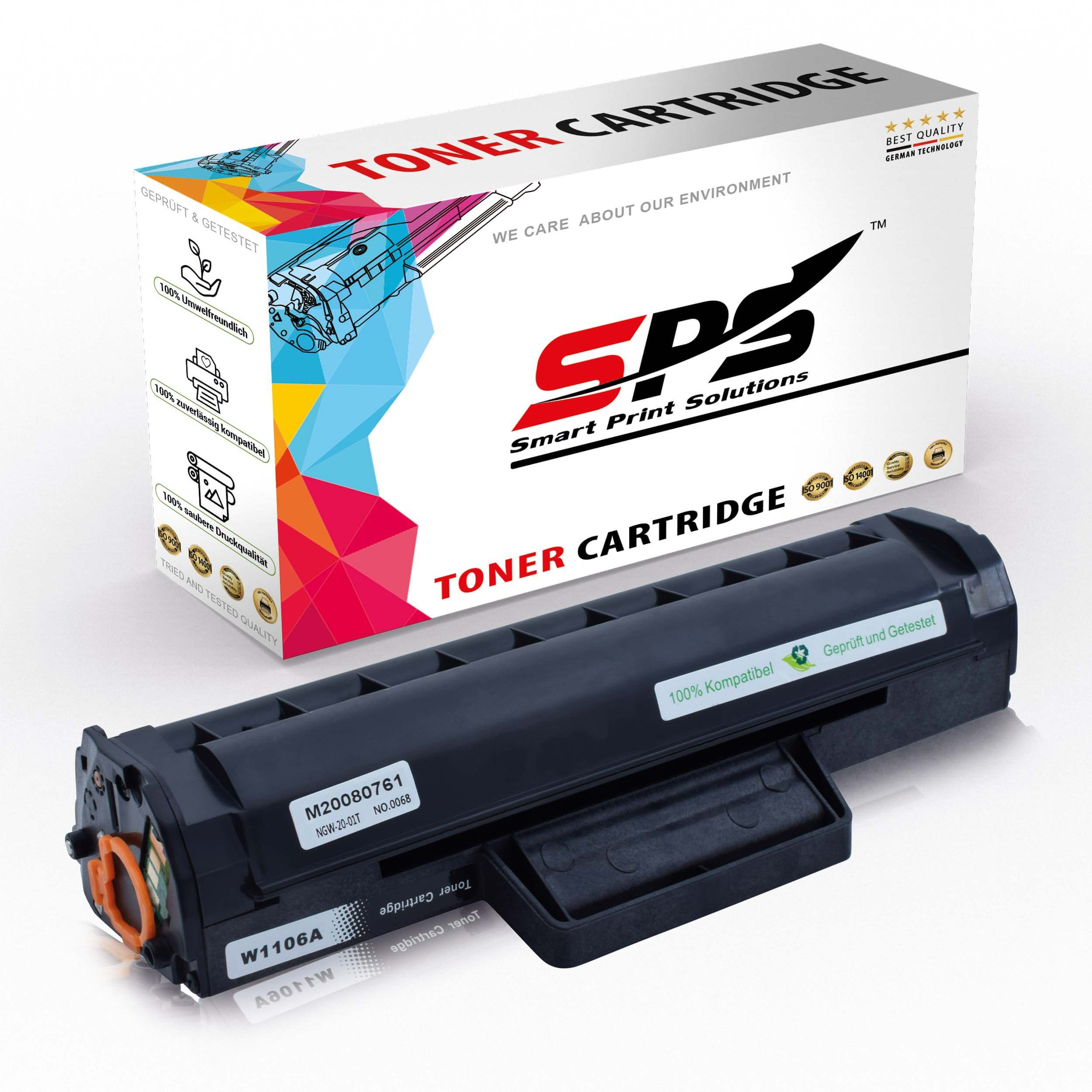 SPS S52162 Toner Schwarz (W1106A 5000 Seiten) 2XL